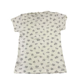 Story Loris Plain Cream Patterned Intimate T-Shirt For Girls