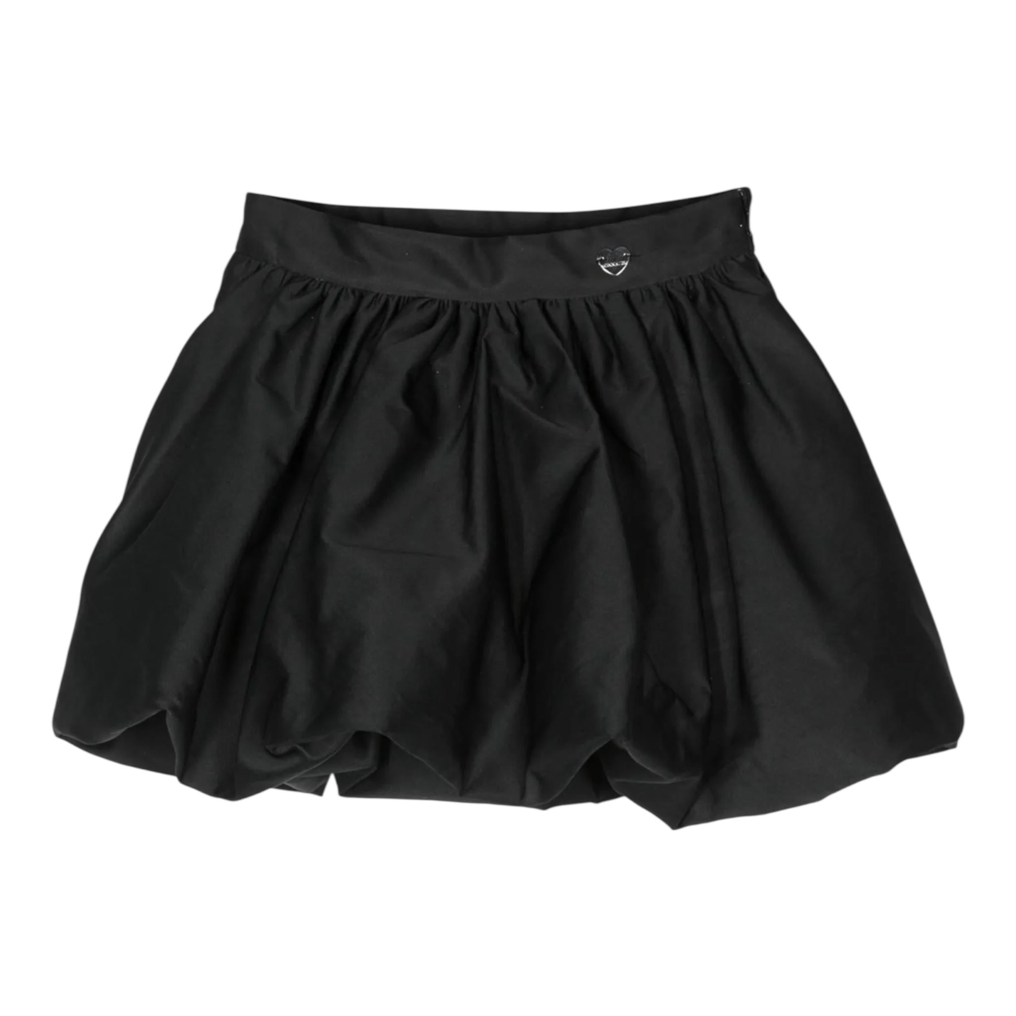 MONNALISA gonna tinta unita Nero per Bambina 11B704X NERO MONNALISA 