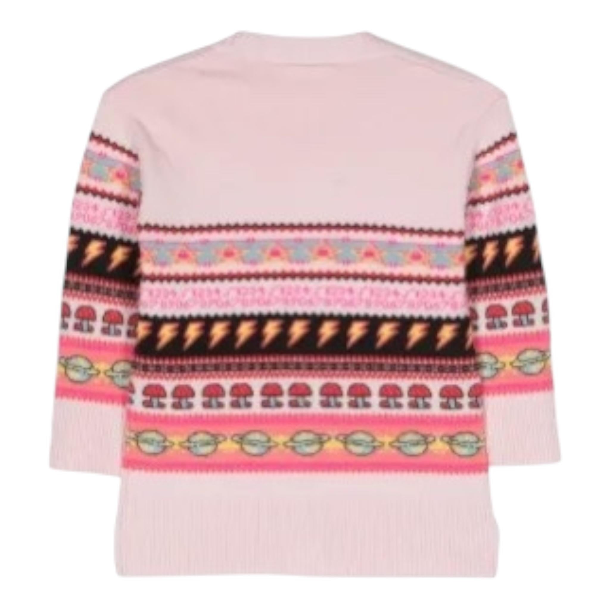 PHILOSOPHY cardigan tinta unita con stampa Rosa per Bambina PFMA004 ROSA PHILOSOPHY 