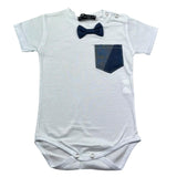 Manuel & Frank Body Mezza Manica Tinta Unita per Neonato BFMGG BIANCO MANUEL & FRANK 