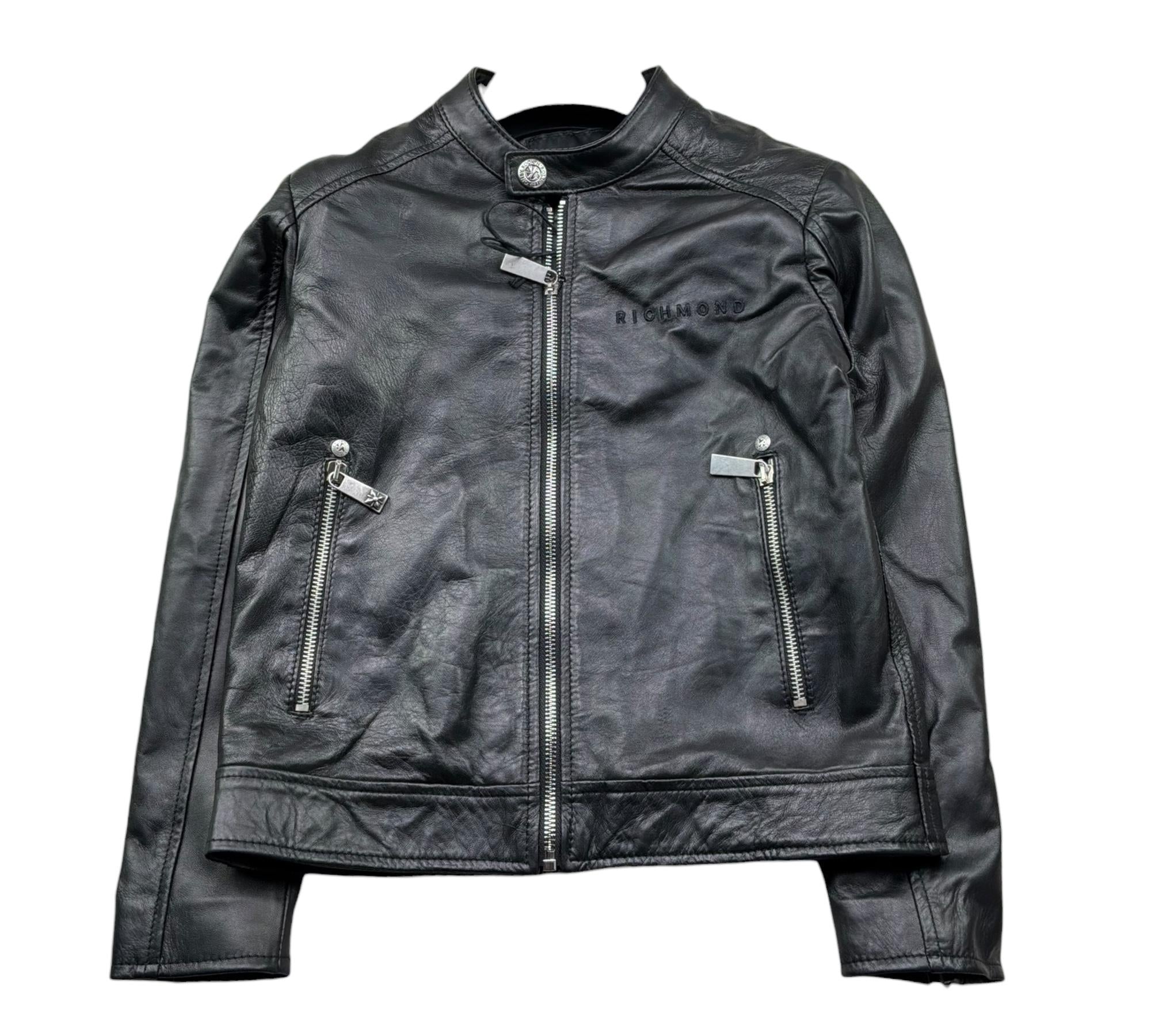 John Richmond Chiodo In Pelle Tinta Unita per Bambino RBP26241GB NERO JOHN RICHMOND 