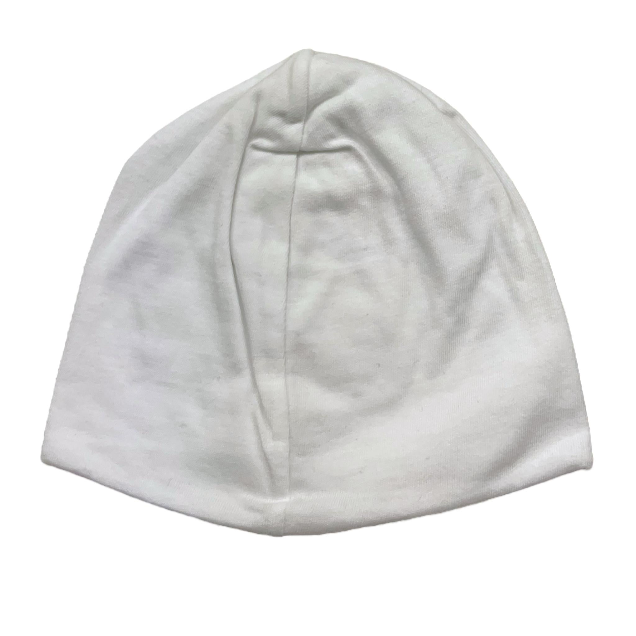 Ninnaoh Cappello Tinta Unita con Stampa per Neonato E20217 BIANCO NINNAOH 