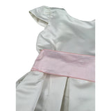 Pure Firenze Abito Mezza tinta unita Cn Cinturino Panna per Bambina PC01245 PANNA PURE FIRENZE 
