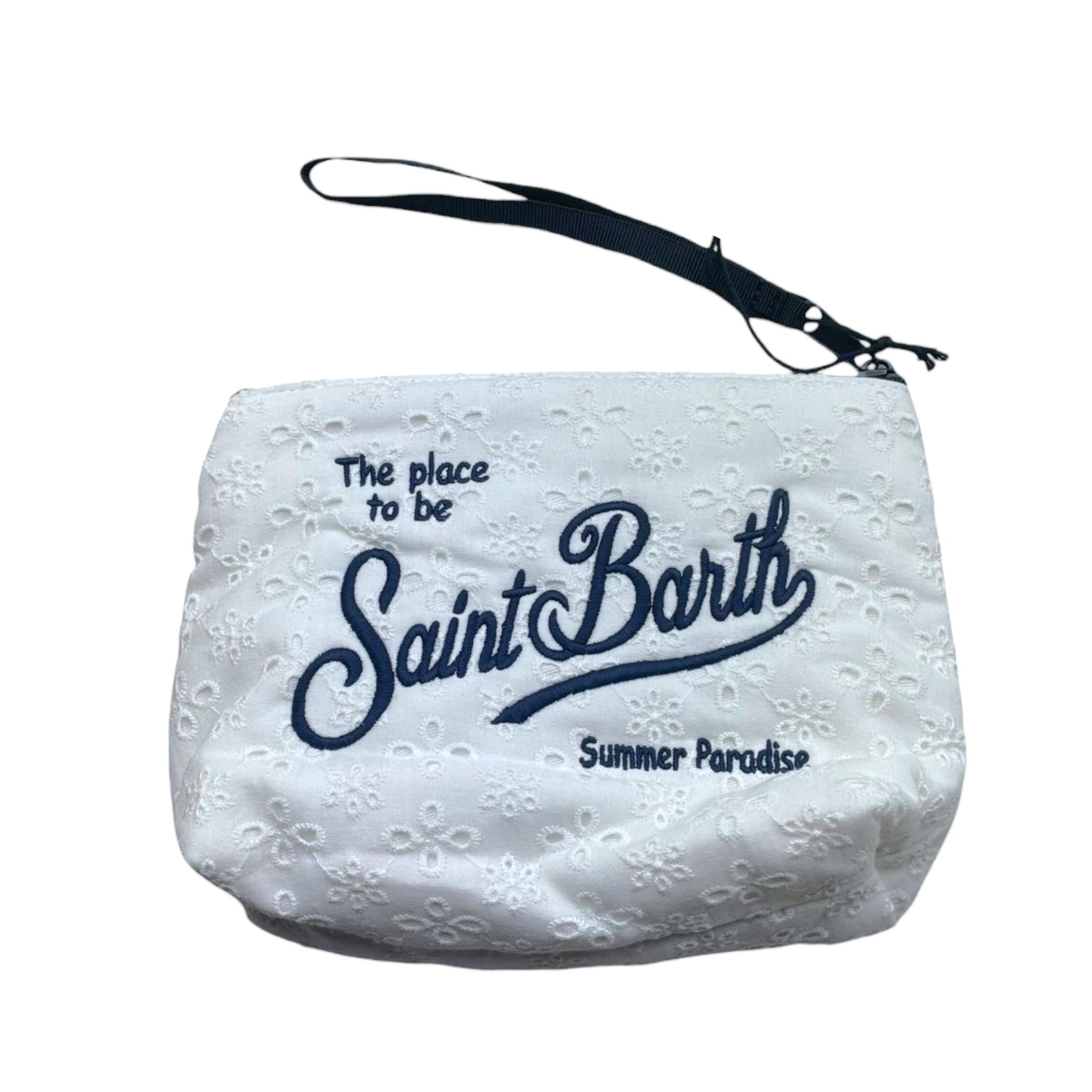 Saint Barth Pochette Tinta Unita con Ricami per Bambina ALI004500238 BIANCO SAINT BARTH 