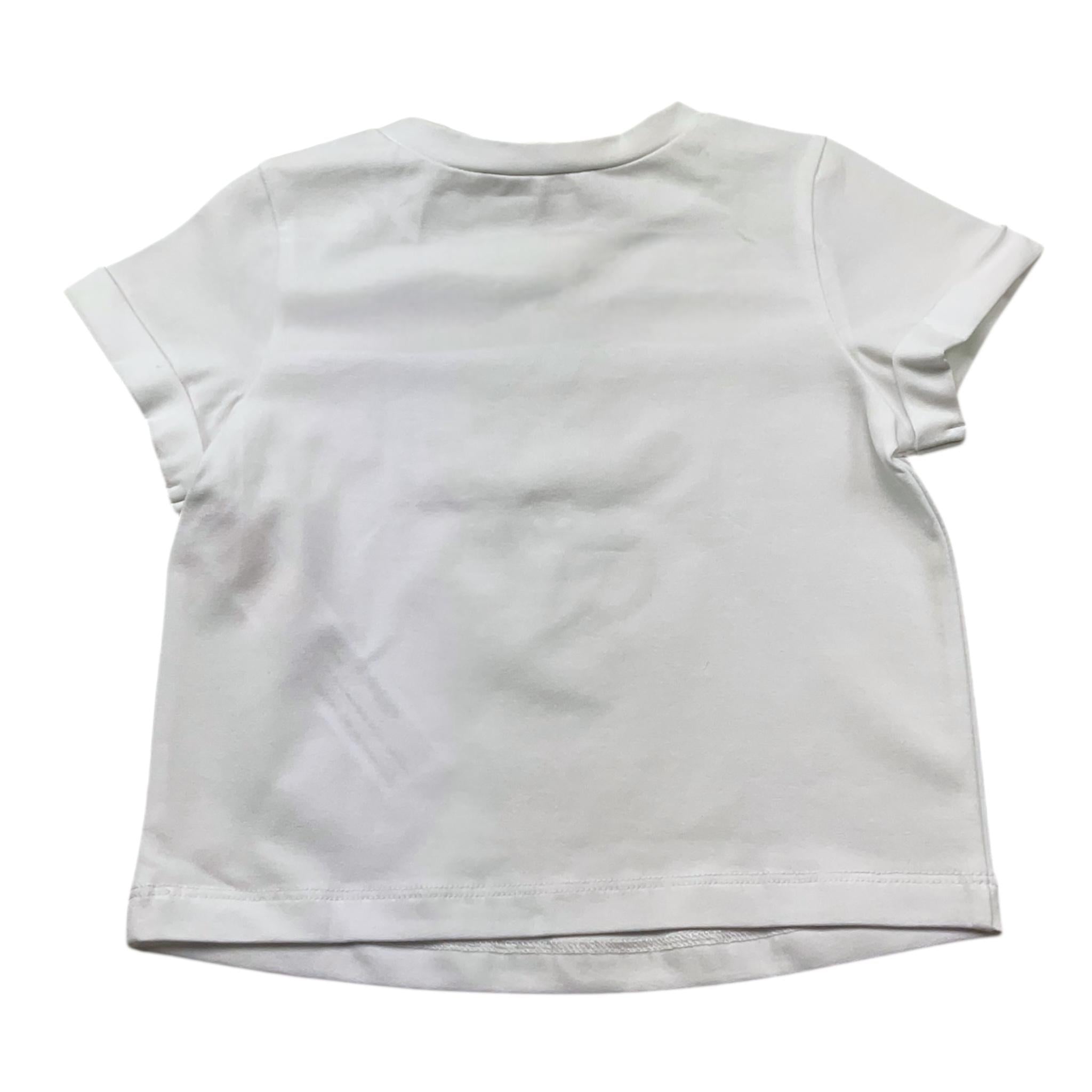 Twinset T-Shirt Girocollo Tinta Unita con Stampa per Neonata GJ2488 BIANCO TWINSET 