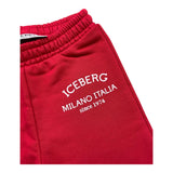 ICEBERG completo 2pz tinta unita felpa-pantalone Rosso per Neonato COMICE5300B ROSSO ICEBERG 