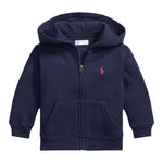 RALPH LAUREN felpa con zip e cappuccio tinta unita Blu per Neonato 320547626001 BLU RALPH LAUREN 