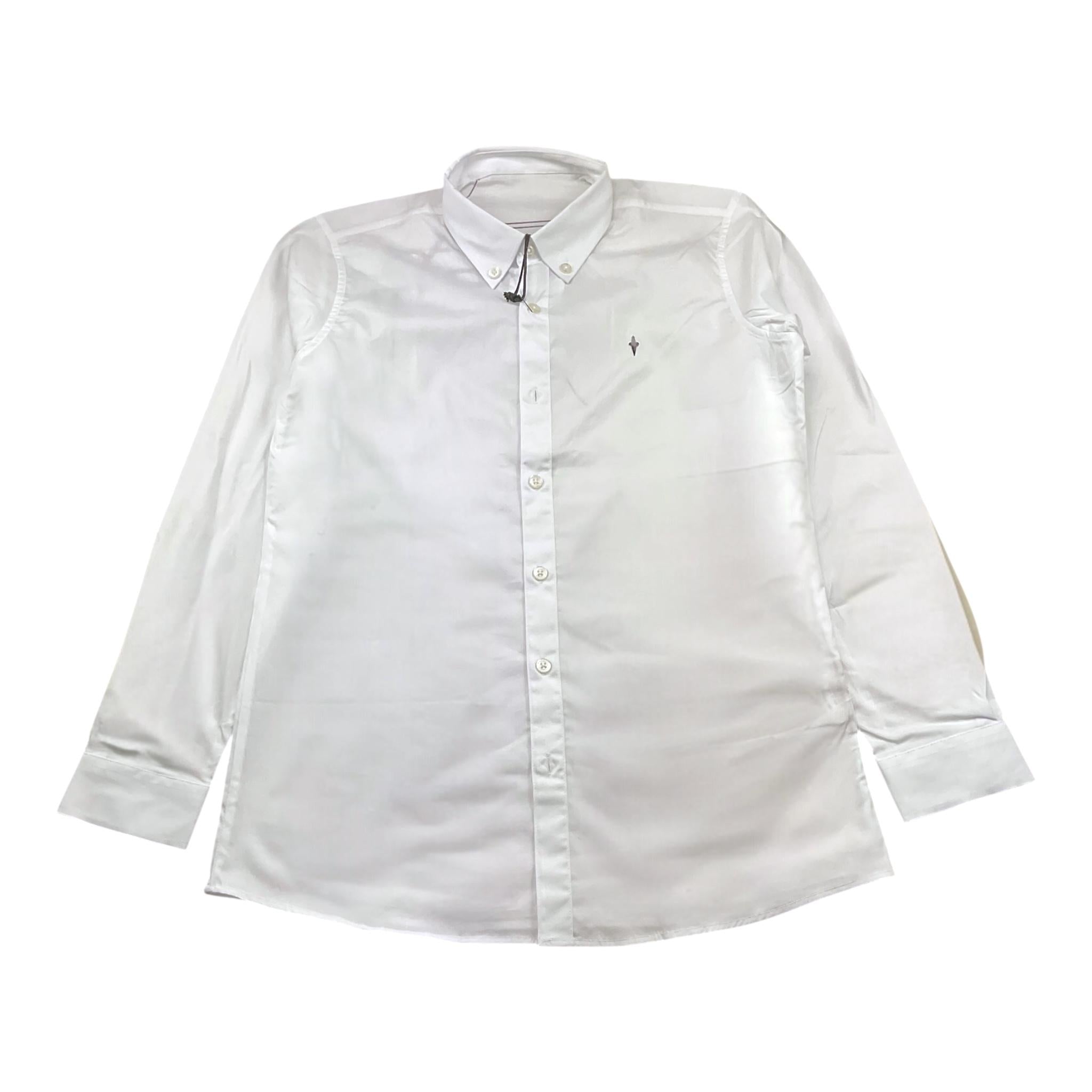 Cesare Paciotti Camicia Tinta Unita con Logo per Bambino CMP5161J BIANCO CESARE PACIOTTI 