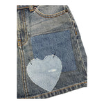 MOSCHINO gonna tinta unita in denim con girovita regolabile Azzurro per Bambina HDJ040 AZZURRO MOSCHINO 