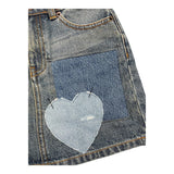 MOSCHINO gonna tinta unita in denim con girovita regolabile Azzurro per Bambina HDJ040 AZZURRO MOSCHINO 