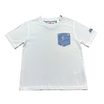 Saint Barth T-Shirt Girocollo Tinta Unita con Stampa per Bambino 00704L BIANCO SAINT BARTH 