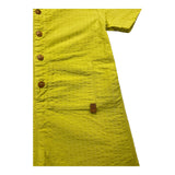 Wedoble Yellow Solid Color Half Sleeve Romper For Newborn