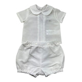 Le Bebe Completo 2 Pezzi Camicia-Culotte per Neonato LBB5383 PANNA LE BEBE 