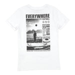 Bikkembergs T-Shirt Girocollo Tinta Unita con Logo per Bambino BK1452 BIANCO BiKKEMBERGS 