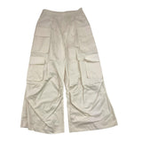 Meimeij Solid Color Trousers With Big Beige Pockets For Girls
