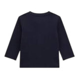 GUESS shirt girocollo tinta unita con stampa Blu per Neonato I4BI00I3Z13 BLU GUESS 