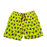 Saint Barth Costume Tinta Unita con Stampa Superman per Bambino SUPER GIALLO FLUO SAINT BARTH 