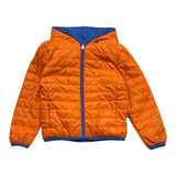 Save The Duck Two-Tone Reversible Jacket With Zip And Hood Blue/Orange For Boys