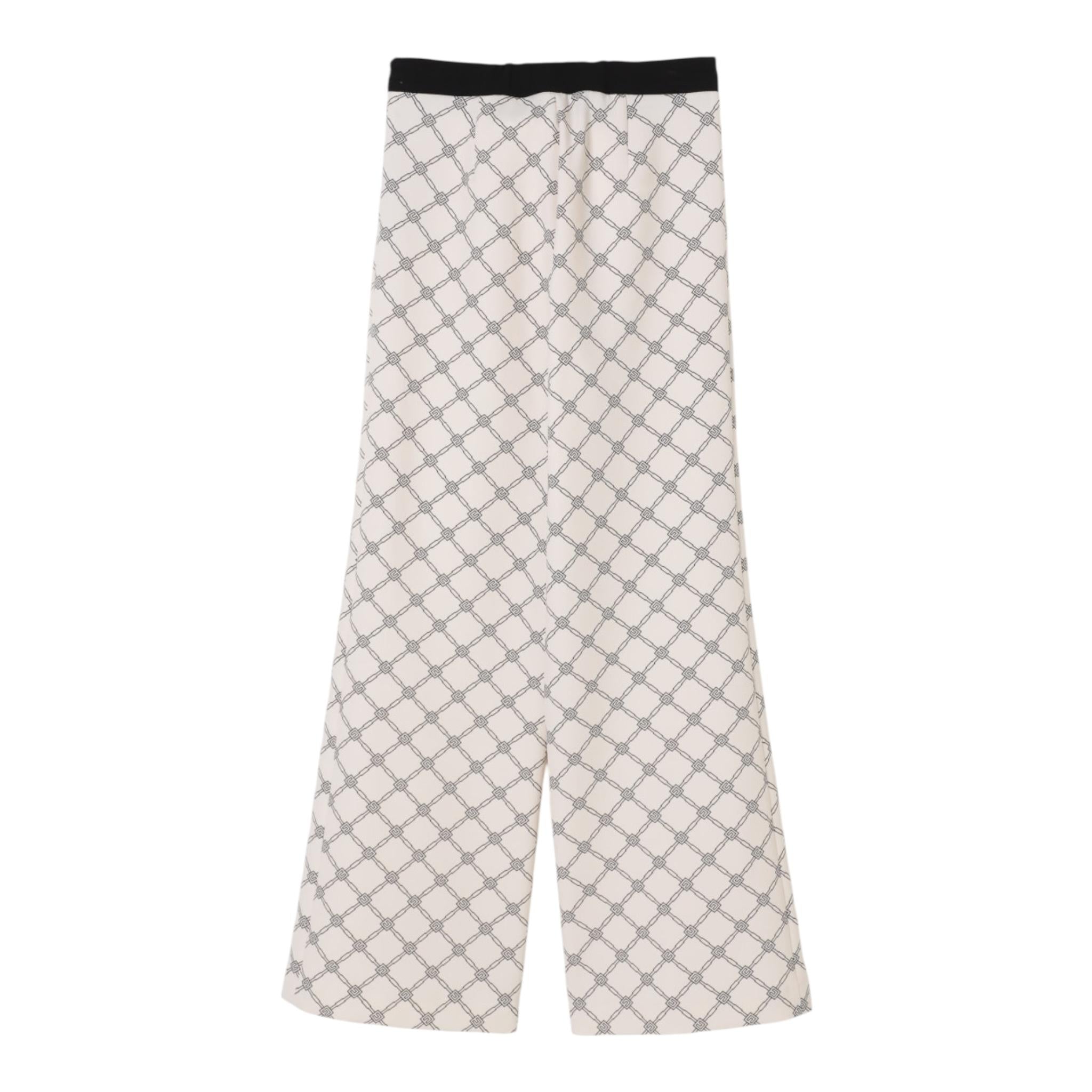 Elisabetta Franchi Pantalone Tinta Unita Logato per Bambina EFPA282X PANNA ELISABETTA FRANCHI 