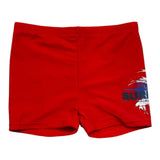 Name.It Solid Color Swimsuit With Contrast Print Red For Boys