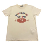 GOLDEN GOOSE t-shirt girocollo tinta unita con stampa Beige per Bambino GKP0103P BEIGE GOLDEN GOOSE 