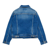 Dsquared2 Giubbino In Denim Tinta Unita per Bambino DQ2254 BLU DSQUARED2 