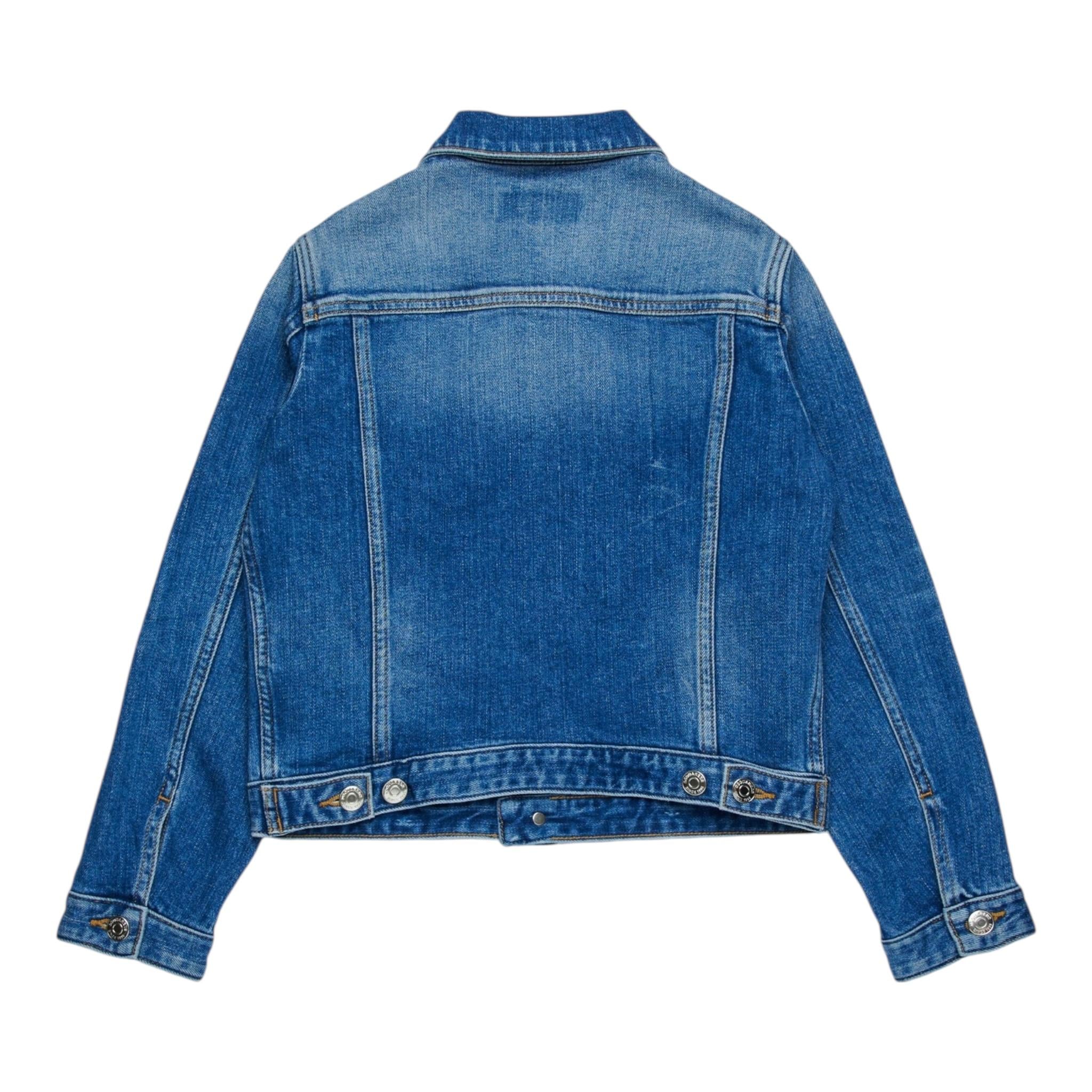 Dsquared2 Giubbino In Denim Tinta Unita per Bambino DQ2254 BLU DSQUARED2 