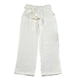 Liu Jo Pantalone Tinta Unita con Elastico In Vita per Bambina GA4236 BIANCO LIU JO 