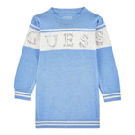 GUESS abito in maglia tinta unita con stampa Azzurro per Bambina K4YK01Z3GW0 AZZURRO GUESS 
