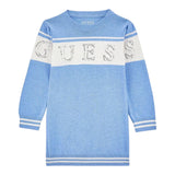 GUESS abito in maglia tinta unita con stampa Azzurro per Bambina K4YK01Z3GW0 AZZURRO GUESS 
