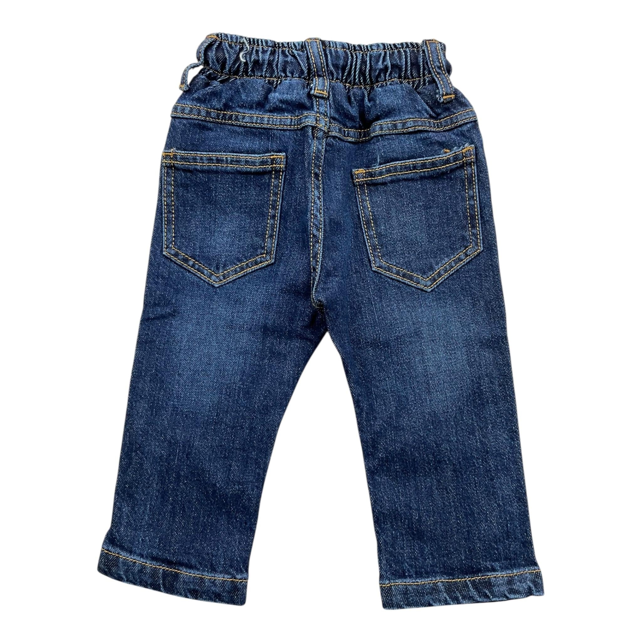 NEVER TOO jeans tinta unita con elastico in vita Blu per Neonato NT2162N BLU NEVER TOO 