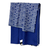 Daniele Alessandrini Two-Tone Printed Foular White/Blue For Children