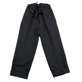 Numbers Solid Color Pants With Elastic Waist Black For Boys
