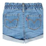 Levi'S Short In Denim Tinta Unita con Elastico In Vita per Neonata 1EM255 BLU LEVI'S 