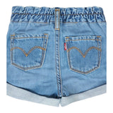 Levi'S Short In Denim Tinta Unita con Elastico In Vita per Neonata 1EM255 BLU LEVI'S 