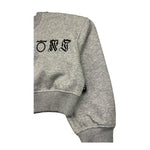 JOHN RICHMOND felpa crop girocollo tinta unita con stampa in contrasto Grigio per Bambina RGA25034FE GRIGIO JOHN RICHMOND 