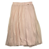 Liu Jo Solid Color Pleated Skirt With Elastic Waist Pink For Girls