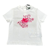 Etro T-Shirt Tinta Unita con Stampa  per Neonata GU8501 BIANCO ETRO 