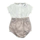 Granlei Completo 2 Pezzi Camicia-Coulotte per Neonato 125130 BIANCO/BEIGE GRANLEI 