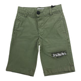 Iceberg Bermuda Solid Color With Adjustable Waist Green For Newborn