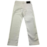 Shako' Plain Trousers With Adjustable Waist White For Boys