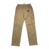 Refrigiwear Solid Color Pants With Elastic Waist Cargo Style Beige For Boys
