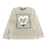 SHOE shirt girocollo tinta unita con maniche in contrasto Bianco per Bambina TONYA2846 BIANCO SHOE 