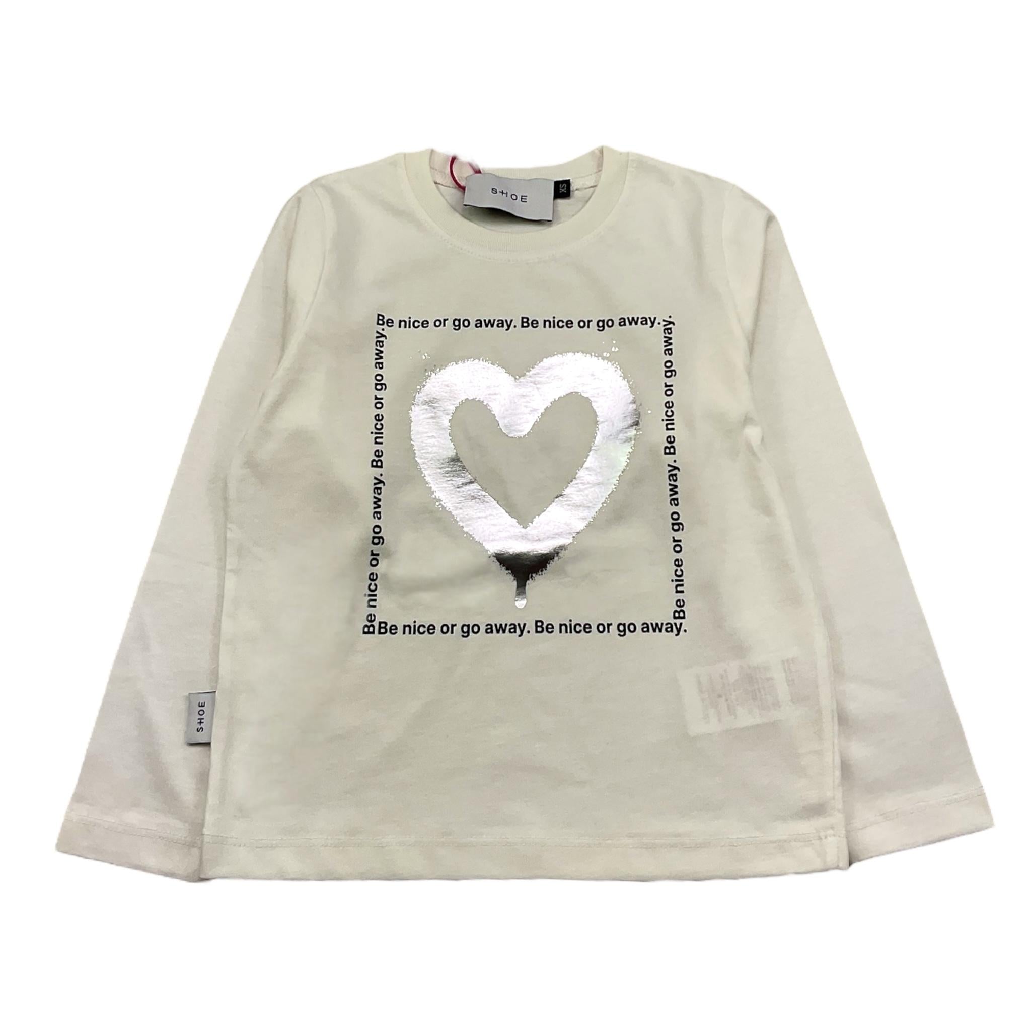SHOE shirt girocollo tinta unita con maniche in contrasto Bianco per Bambina TONYA2846 BIANCO SHOE 