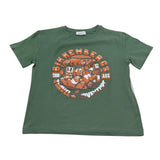 Bikkembergs T-Shirt Girocollo con Stampa per Bambino SHNJF VERDE BiKKEMBERGS 