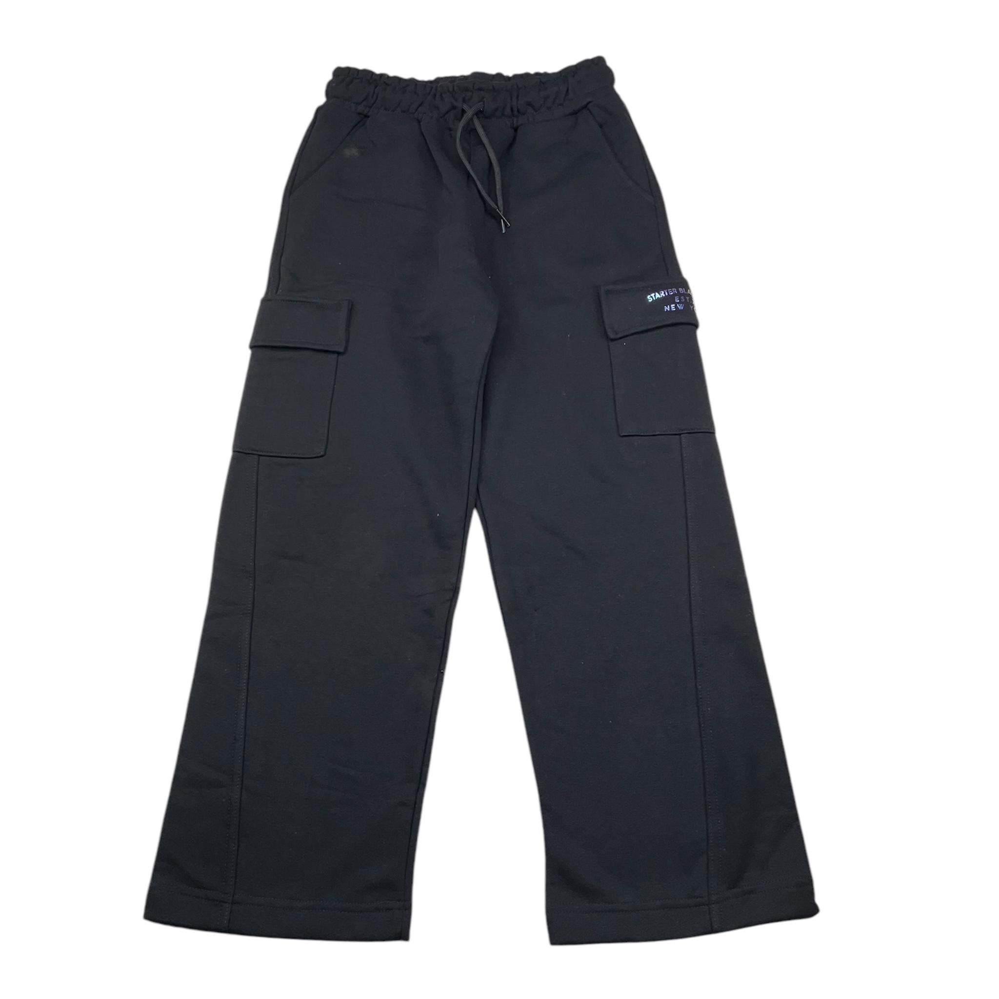 STARTER pantalone palazzo tuta tinta unita Nero per Bambina 3285 NERO STARTER 
