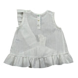 Per Te Top Giromanica Tinta Unita per Neonata 33981N BIANCO PER TE 