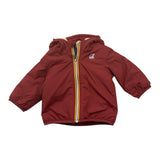 K-WAY giubbino tinta unita con zip e cappuccio Bordeaux per Neonato K7142RW BORDEAUX K-WAY 