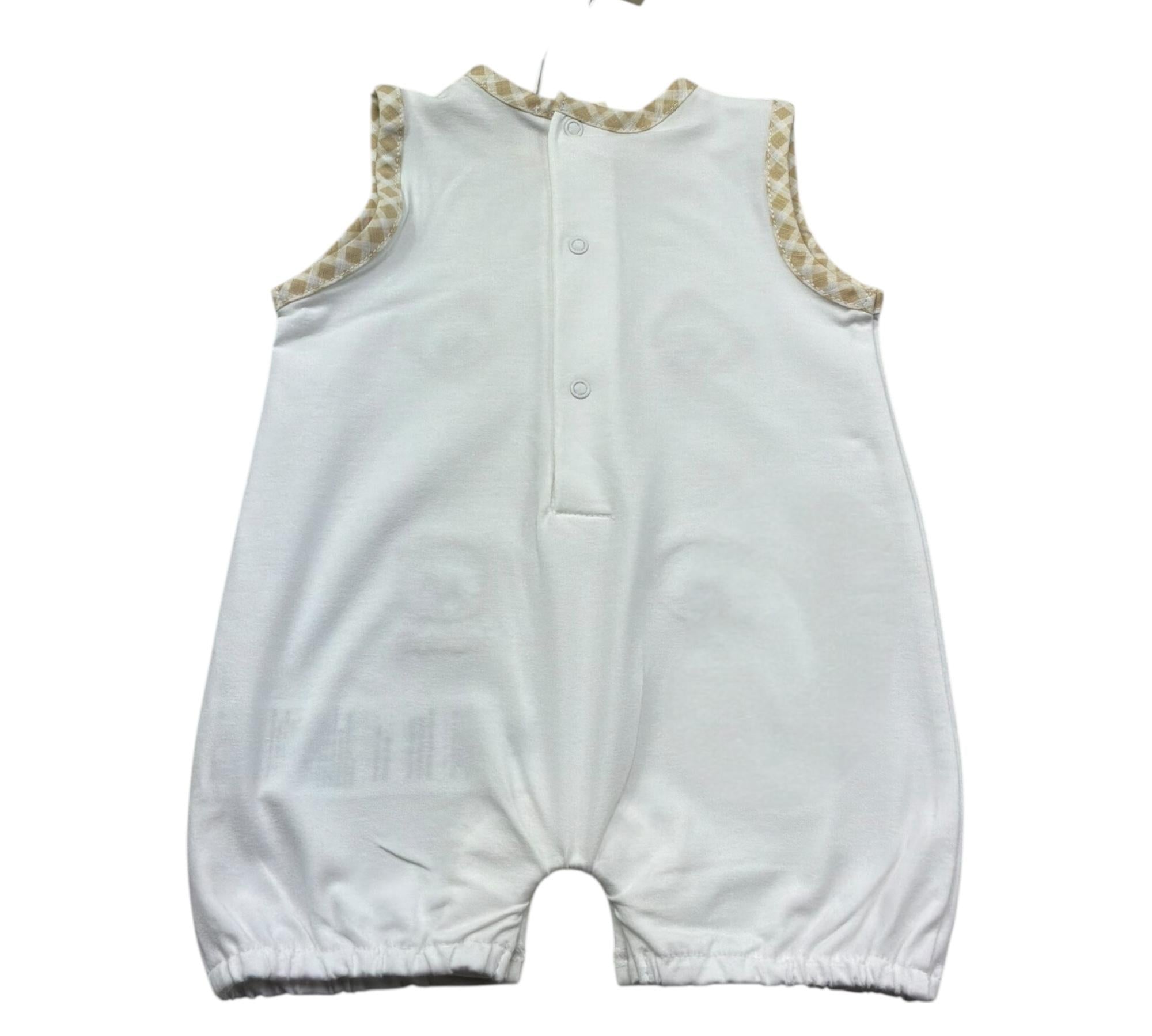 Le Bebe Pagliaccetto Giromanica Tinta Unita per Neonato LBB5283 BIANCO LE BEBE 