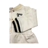 ELISABETTA FRANCHI tutina manica lunga tinta unita con logo Panna per Neonata ENTU116 PANNA ELISABETTA FRANCHI 